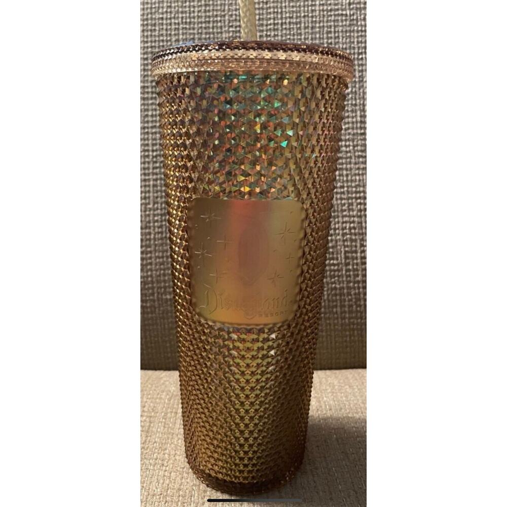 NIB Disney Parks Disneyland Limited Edition
Starbuck Gold Tumbler 24oz